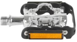 Pedál 9/16" spd/mtb alu cr-mo tgly fekete m-wave