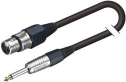 Soundsation BMCJX-5BK - Cablu microfon, XLR mama - Jack 6.3 mm, lungime 5 metri