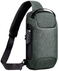  IS-36234 Válltáska USB töltővel - Zöld