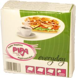PIPA Szalvéta PIPA Everyday 32x33cm -1 rtg. 1/4 hajt. - 80 lap / csom. - hófehér - 00341A-30