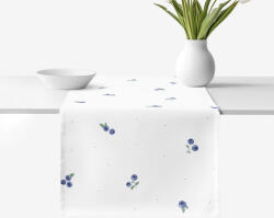 Goldea napron de masă 100% bumbac - afine 35x140 cm Fata de masa