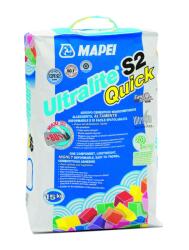 Mapei Ultralite S2 Flex Quick - Gyorskötésű, könnyűsúlyú ragasztó nagy formátumú burkolólapokhoz szürke 15 kg (2430815)