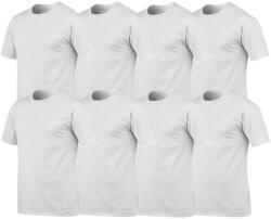 Gildan 8 db-os csomagban Gildan kereknyakú pamut póló, fehér-2XL (GI5000wh-2XL-8)
