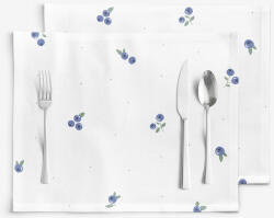 Goldea pamut reggeliző alátét - áfonya mintás - 2db 30 x 40 cm
