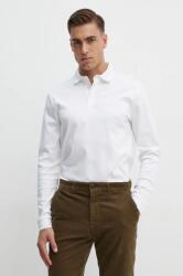 HUGO BOSS pamut hosszúujjú fehér, sima, 50468392 - fehér S