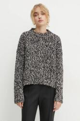 Max Mara gyapjú pulóver meleg, női, fekete, 2425366062600 - fekete S