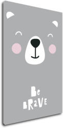 Impresi Obraz Be brave Teddy - 20 x 30 cm Decoratiune camera copii