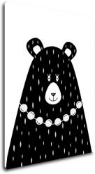 Impresi Obraz Black and white bear - 30 x 40 cm Decoratiune camera copii