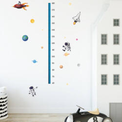 Impresi Autocolant pentru camera copilului Children's height chart astronauts - 90x30cm Decoratiune camera copii