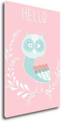 Impresi Obraz Hello owl - 20 x 30 cm Decoratiune camera copii