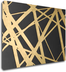 Impresi Tablou Abstract golden lines - 70 x 50 cm