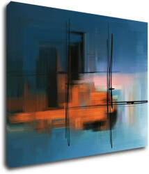 Impresi Tablou Abstract design blue - 90 x 70 cm
