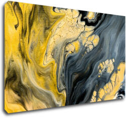 Impresi Tablou Yellow grey abstract2 - 50 x 30 cm