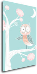 Impresi Obraz Owl on a tree - 60 x 40 cm Decoratiune camera copii