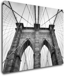 Impresi Tablou Brooklyn bridge black and white - 90 x 70 cm