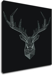 Impresi Tablou Deer black and white - 40 x 40 cm