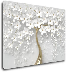 Impresi Tablou White tree with flowers - 70 x 50 cm