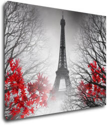 Impresi Tablou Eiffel tower red details - 90 x 70 cm