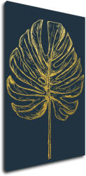 Impresi Tablou Golden leaf dark background - 60 x 40 cm