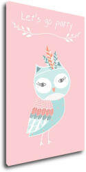 Impresi Obraz Let's go party owl - 20 x 30 cm Decoratiune camera copii