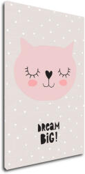 Impresi Obraz Kitty Dream Big - 20 x 30 cm Decoratiune camera copii