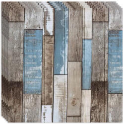 HOZRO Tapet 3D autoadeziv, Model imitatie panouri de lemn, design modern, foarte usor de montat, Panouri Lemn Multicolor