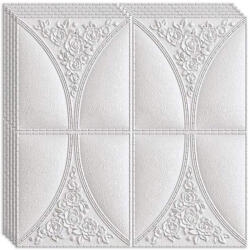 HOZRO Tapet 3D autoadeziv, Model pentru Tavan/Perete, design modern, foarte usor de montat, Trandafiri