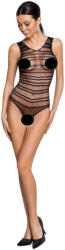 Passion BS086 - áttetsző sávos body (fekete) - S-L (5908305963264)