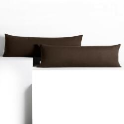 DecoKing Díszpárnahuzat AMBER sötétbarna dzsörzé 40x145 DecoKing