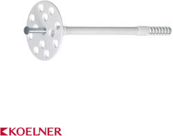 Koelner KI-180M szigetelésrögzítő dűbel, acél szeggel - 10x180 mm (KI-180M)