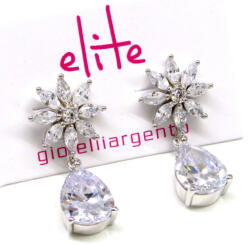  ALESSIA ezüst bedugós fülbevaló - 25 mm (2023032505)