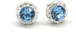APHRODITÉ bedugós fülbevaló (aquamarine 8 mm-es) (2021041408)