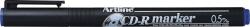 Artline CD/DVD-marker ARTLINE 883, corp plastic, varf rotund 0.5mm - albastru (EK-883-BL) - officeclass