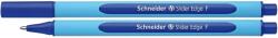 Schneider Pix SCHNEIDER Slider Edge F, rubber grip, varf fin - scriere albastra (S-152003) - officeclass