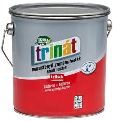 Trilak Trinát magasfényű zománcfesték 100 fehér 2, 5 l (311813)