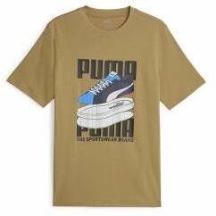 PUMA Tricou cu Mânecă Scurtă Bărbați Puma Graphiccs Sneaker Maro Mărime XL