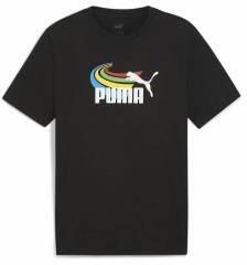 PUMA Tricou cu Mânecă Scurtă Bărbați Puma GRAPHICS Summer Negru Mărime M