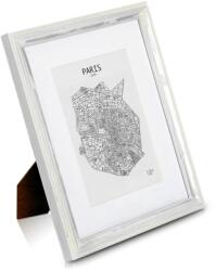 Casa Chic Lancaster 24,8x19,3 cm ezüst/fehér képkeret (ANTIC-10x8-SLVWHT)