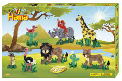 Hama SAFARI - 5000 margele MIDI + 5 plansete in cutie (3041)