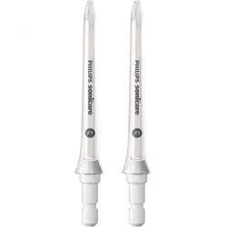 Philips Set de 2 capete irigator oral Philips Sonicare F1 Standard HX3042/00, Cap de curățare Standard cu un singur jet de apă pentru îndepărtarea resturilor și a plăcii bacteriene (HX3042/00)