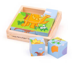 Bigjigs Toys Puzzle cubic dinozauri BJ513