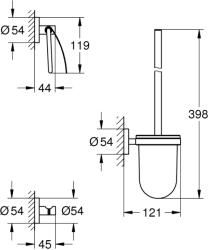 GROHE Essentials Városi fürdőszobai kieg. készlet 3 in 1