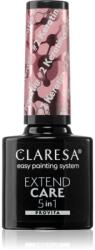 Claresa Extend Care 5 in 1 Keratin bázis lakk zselés műkörömhöz tápláló hatással árnyalat #2 5 g