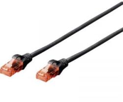ASSMANN RJ45 Hálózat csatlakozókábel CAT 6 U/UTP 1x RJ45 dugó - 1x RJ45 dugó 3 m Fekete UL minősített Digitus