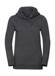 Russell Női kapucnis hosszú ujjú pulóver Russell Europe Ladies' Authentic Melange Hooded Sweat L, Carbon Melange