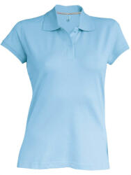 Kariban Női galléros póló Kariban KA242 Ladies' Short-Sleeved polo Shirt -S, Sky Blue
