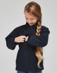 SG Lighting Gyerek hosszú ujjú kabát SG Kids' Softshell Jacket 128 (7-8/L), Sötétkék (navy)