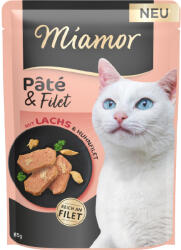 Miamor 30x85g Miamor Pâté & Filet lazac nedves macskaeledel