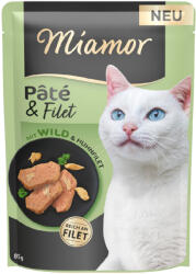 Miamor 30x85g Miamor Pâté filé vad nedves macskaeledel