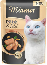 Miamor 10x85g Miamor Pâté filé csirke nedves macskaeledel